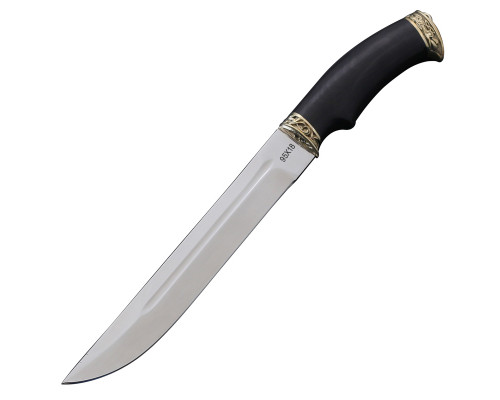 Нож Пластунский, сталь 95Х18, граб, мельхиор