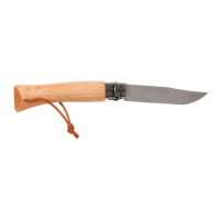 Нож OPINEL №7, нержавеющая сталь, рукоять из бука, с кожаным темляком Нож OPINEL №7, нержавеющая сталь, рукоять из бука, с кожаным темляком