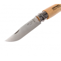 Нож OPINEL №7, нержавеющая сталь, рукоять из бука, с кожаным темляком Нож OPINEL №7, нержавеющая сталь, рукоять из бука, с кожаным темляком