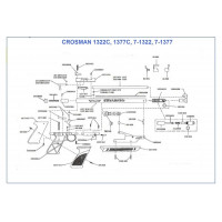 Винт крепления накладки рукоятки CROSMAN 1377