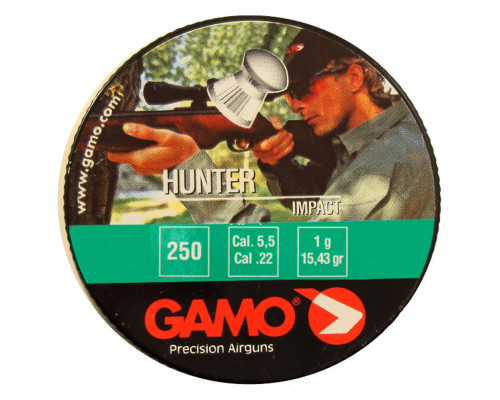 Пули Gamo Hunter 5,5 мм, 1 грамм, 250 штук