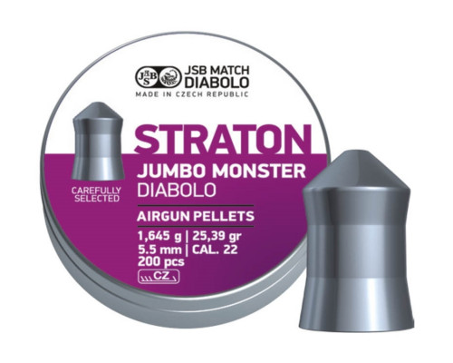 Пули JSB Straton Jumbo Monster Diabolo 5,5 мм, 1,645 грамм, 200 штук