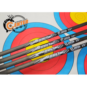 Стрела арбалетная карбоновая Centershot Bolt 20", оперение Q2i Fusion X-2 3", латунный инсерт